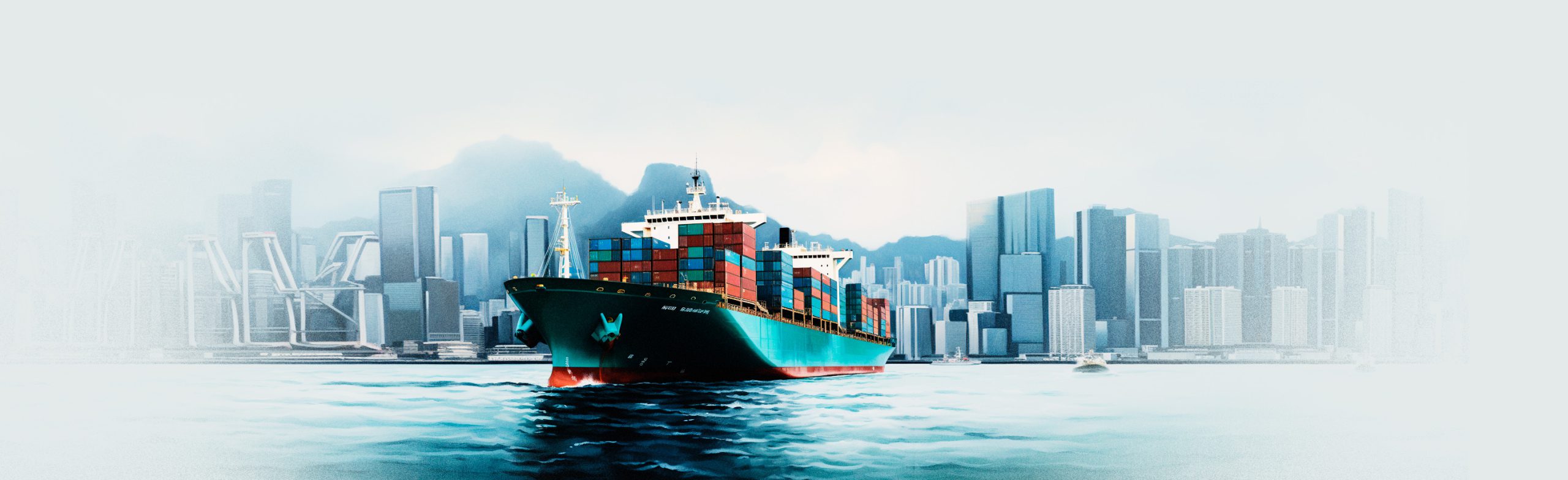 illustration import ship with city behind Product Inspection Services